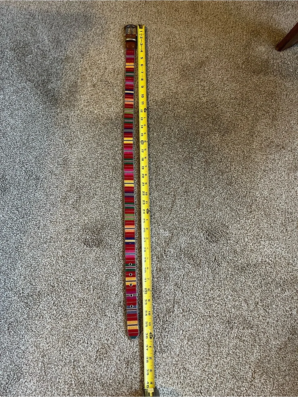 Elite Multicolor Belt with silver buckle